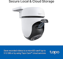Load image into Gallery viewer, Tapo 2K Outdoor Wired Pan/Tilt Security Wi-Fi Camera, 360° View, Motion Tracking, Works w/Alexa & Google Home, Color Night Vision, Free AI Detection, Cloud & SD Card Storage(up to 512GB), Tapo C510W