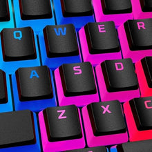 Load image into Gallery viewer, HyperX Pudding Keycaps - Double Shot PBT Keycap Set with Translucent Layer, for Mechanical Keyboards, Full 104 Key Set, OEM Profile, English (US) Layout - Black
