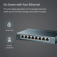 Load image into Gallery viewer, TP-Link TL-SG108 8 Port Gigabit Unmanaged Ethernet Network Switch, Ethernet Splitter Plug & Play Fanless Metal Design Shielded Ports Traffic Optimization