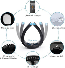 Load image into Gallery viewer, Neck Massager Heated Neck Massage Therapy 9 Modes 50 Intensities Portable Deep Tissue Trigger Point Massager Cordless Intelligent Massager for Neck Pain(FSA or HSA Eligible)