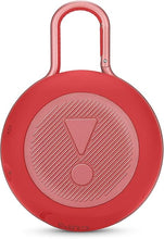 Load image into Gallery viewer, JBL Clip 3, Fiesta Red - Waterproof, Durable & Portable Bluetooth Speaker - Up to 10 Hours of Play - Includes Noise-Cancelling Speakerphone & Wireless Streaming