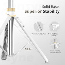 Load image into Gallery viewer, Sensyne 72" Phone Tripod, Extendable Tripod for iPhone & Selfie Stick with Detachable Phone Holder & Wireless Remote, iPhone Tripod Compatible with All Cell Phones, Camera(White)