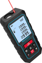Load image into Gallery viewer, Laser Measure Device, MiLESEEY 393ft Digital Laser Tape Measure with Upgrade Electronic Angle Sensor, ±2mm Accuracy, Area Measurement,Volume and Pythagoras, 2" LCD Backlit,Mute, Battery Included