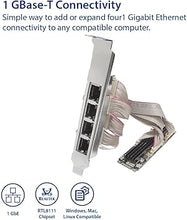 Load image into Gallery viewer, IO CREST 4 Ports Gigabit M.2 M+B Key Ethernet Card SI-PEX24092