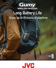 Load image into Gallery viewer, JVC Portable Gumy Wireless Speaker with Surround Sound, Bluetooth 5.3, Lightweight, TWS Capability, USB-C, up to 15-Hour Battery Life - SPSG1BTB (Black)