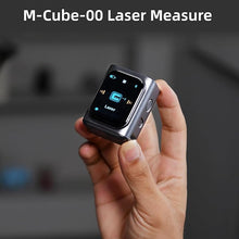Load image into Gallery viewer, HOZO M-Cube Laser Measuring Tool,164ft/50m,±1/16 inch Accuracy,Rechargeable Modular Laser Measurement Tool for Area,Volume,Pythagorean,Big Number LCD Display | Bluetooth App,Small Laser Tape Measure