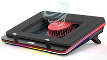 Load image into Gallery viewer, IETS GT500 Powerful Turbo-Fan (5000 RPM) RGB Laptop Cooling Pad with Infinitely Variable Speed,Seal Foam for Rapid Cooling Gaming Laptop,Dust Filter for Protect Laptop,13-17.3inch Laptop Cooler