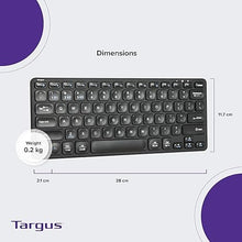 Load image into Gallery viewer, Targus Compact Multi-Device Bluetooth Keyboard - Compatible with Chrome OS, Windows, macOS, iOS, and Android (AKB862US)