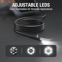 Load image into Gallery viewer, Inspection Camera, Dual Lens Inspection Camera with Light, NTS430 Teslong Borescope, IP67 Waterproof Flexible Cable Sewer Camera, 1080P HD Borescope Inspection Camera with 7 LED Lights(50FT)