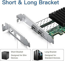 Load image into Gallery viewer, 10Gb SFP+ PCIe NIC Network Adapter Card Compare to Intel X710-DA2, Dual SFP+ Port, with Intel X710-BM2 Controller, PCI Express 3.0, 10Gb PCI-E Ethernet LAN Adapter Support Windows Server/Linux/VMware