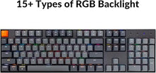 Load image into Gallery viewer, Keychron K10 Full Size Layout RGB Backlit Hot-Swappable Mechanical Gaming Keyboard for Mac Windows, Multitasking 104-Key Bluetooth Wireless/USB Wired Computer Keyboard with Gateron G Pro Brown Switch