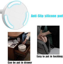 Load image into Gallery viewer, AICase Stand Fan,Folding Portable Telescopic Floor/USB Desk Fan with 7200mAh Rechargeable Battery,4 Speeds Super Quiet Adjustable Height and Head Great for Office Home Outdoor Camping