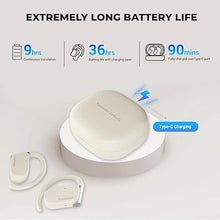 Load image into Gallery viewer, Wooask Translation Earbuds M9 Language Translator Device Open Ear Translator Headphones 98% High Accruacy Instant Translation in 1 Sec Support 144 Languages and Accents (with Offline Package)