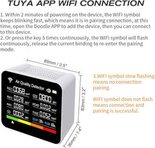 Load image into Gallery viewer, BAUSATZ 14 in 1 Air Quality Monitor, Formaldehyde Detector, Temperature&Humidity Meter, Sensor, Tester; Detect PM2.5/PM1.0/HCHO/PM10/CO/CO? Micron Dust, Test Indoor TVOC Volatile Organic Compound Gas