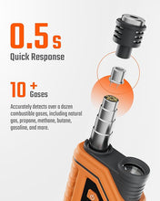 Load image into Gallery viewer, PT760 Rechargeable Natural Gas Detector, Gas Leak Detector with 12-inch Extendable Probe,%LEL Propane Leak Detector with Built-in Flashlight for Methane, Butane, Combustible Gas for Home, RV