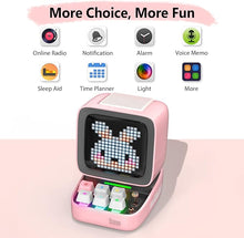 Load image into Gallery viewer, Divoom Ditoo Retro Pixel Art Game Bluetooth Speaker with 16X16 LED App Controlled Front Screen (Pink)