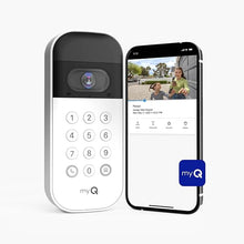 Load image into Gallery viewer, myQ Smart Garage Door Video Keypad with Wide-Angle Camera,Customizable PIN Codes,and Smartphone Control–Take Charge of Your Garage Access Works with Chamberlain, LiftMaster and Craftsman openers,White