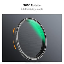 Load image into Gallery viewer, K&F Concept 52mm Variable Star Filter Cross Screen Starburst Filter 4, 8 Points -18 Layer Coating Ultra Slim Optical Glas Camera Lens Filter with 3 Cleaning Cloth