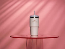 Load image into Gallery viewer, Stanley Quencher H2.0 FlowState Stainless Steel Vacuum Insulated Tumbler with Lid and Straw for Water, Iced Tea or Coffee, Smoothie and More, Rose Quartz 2.0, 20oz