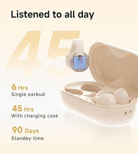 Load image into Gallery viewer, King Lucky i21 Open Ear Clip On Earbuds Wireless Bluetooth Ear Clip Headphones with Mic, Noise Cancelling, Waterproof IPX4, for Small Ears, Perfect for Running, Sports, and Glasses Wearers (White)