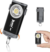 Load image into Gallery viewer, WUBEN G2 EDC Flashlight Rechargeable, Super Bright 500 Lumens Keychain Flashlight, 5 Modes LED Pocket Flashlight Compact, Small Mini Magnetic Work Light with Clip for Camping, Everyday Use (Black)