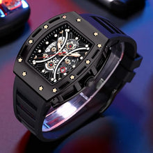 Load image into Gallery viewer, AIMES Watch Wristwatch for Men Fashion Casual Cool Big Dial Watch Luminous Waterproof Sport Analog Quartz Business Mens Watches Silicon Strap Dress Watch