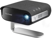 Load image into Gallery viewer, ViewSonic M1X Portable LED Projector with Smart Stand, Harman Kardon Speakers, Built-In Battery, H/V Keystone, 4 Corner Adjustment, Bluetooth, Wi-Fi, USB-C, Powered USB A