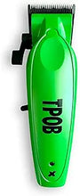 Load image into Gallery viewer, TPOB X Digital Brushless 6800rpm Metal Professional Hair Clippers for Men, XO Combination Fade/Taper Blade Cordless Rechargeable Clippers (X Clipper Green)
