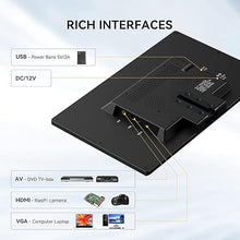 Load image into Gallery viewer, Eyoyo 10 inch Monitor, 1024x600 Small HDMI Monitor, HDMI VGA AV Monitor with Remote Control & Speaker, Portable Display for Gaming Raspi PC DVD Car