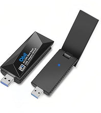 Load image into Gallery viewer, DBIT AC1300 USB WiFi Adapter EDR BT 5.0 Dongle 2.4G/5G Dual Band Wireless Network Adapter for PC Desktop, MU-MIMO, USB 3.0, Supports Windows 11, 10, 8.1, 8, 7, XP/Mac OS X 10.9-10.15