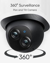 Load image into Gallery viewer, eufy Security Camera Floodlight Camera E340 Wired, Security Camera Outdoor, 360° PTZ, 24/7 Recording, 2.4G/5G Wi-Fi, 2000 LM, Motion Detection, Built-In Siren, Dual Cam, HB3 Compatible, No Monthly Fee