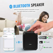 Load image into Gallery viewer, SHIDU Voice Amplifier,18W Portable Megaphone PA Systems Speaker with Wired Mic Headset, IPX5 Waterproof & 4400mAh Rechargeable Battery for Teacher, Tour Guide, Training (Black)