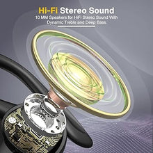 Load image into Gallery viewer, APEKX Bluetooth Headphones True Wireless Earbuds with Charging Case IPX7 Waterproof Stereo Sound Earphones Built-in Mic in-Ear Headsets for Sport Running Black