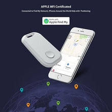 Load image into Gallery viewer, 2 Pack Key Finder Smart Bluetooth Tracker Item Finder Work with Apple Find My Item Locator Anti-Lost Device for Keys, Bags and More Global Positioning iOS Only (Black)