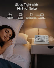 Load image into Gallery viewer, eufy Baby Monitor E21 with 4K Camera, Hybrid Wi-Fi and No Wi-Fi Connection, App and Monitor Control, Ultra-Clear Night View, Pan-Tilt, 8× Zoom, Portable Camera with Built-In Battery, ANR, Smart Alerts