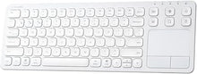 Load image into Gallery viewer, SANWA Multi Device Bluetooth Keyboard with Touchpad, Rechargeable Keypad with Trackpad for Laptop Desktop Computer PC iPad/iPhone Tablet, Compatible with MacBook, Windows, Android, iOS, White