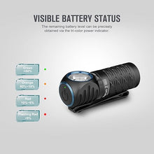 Load image into Gallery viewer, OLIGHT Perun 2 Mini Headlamp 1100 Lumens LED Head Flashlight, Rechargeable Headlight with Red Light Option, Great for Working, Hiking, Camping and Climbing (Black Cool White: 5700~6700K)