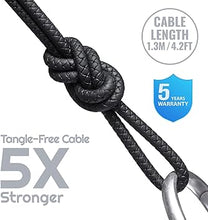 Load image into Gallery viewer, LUDOS Ultra Wired Earbuds in-Ear Headphones, 5 Years Warranty, Earphones with Microphone, Noise Isolating Ear Buds, Memory Foam for iPhone, Samsung, School Students, Kids, Women, Small Ears - Black