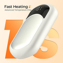 Load image into Gallery viewer, Hand Warmers Rechargeable - 2 Pack Portable Hot Hands Hand Warmers Fast Heating, LED Digital Display Electric Hand Warmers, Hand Warmer Gifts for Men Women, Golf, Camping, Hunting Accessorie Ivory