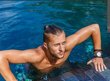 Load image into Gallery viewer, Bone Conduction Headphones Waterproof Swimming Headphones with Built-in MP3 Player 16G Memory, Bluetooth 5.3 Open Ear Headset for Underwater, Running, Cycling and More Activities (Open Black)