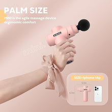 Load image into Gallery viewer, AERLANG Mini Massage Gun-Pink?Muscle Deep Tissue Massager Gun, Handheld Percussion Massager, Portable Quiet Massage Gun with Carry Case for Home Office Gym Christmas Gifts for Women Men Gifts for Dad