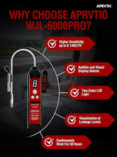 Load image into Gallery viewer, Refrigerant Leak Detector with LED Light, Aprvtio WJL-6000PRO Halogen Leak Detector Freon Gas Leakage Tester HVAC Air Condition R22 R410A R134A R1234YF CFCs HCFCs HFCs Indicator Freon Sniffer