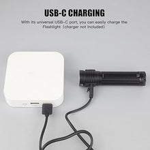 Load image into Gallery viewer, ThruNite T1 Pro High 1920 Lumens Rechargeable Flashlight with USB C Cable, Stepless Dimming,196-Meter Long Beam Distance Pocket Flashlight for EDC, Outdoor, Camping and Emergency (Cool White)