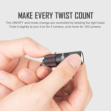 Load image into Gallery viewer, OLIGHT i1R 2 EOS 150 Lumens Tiny Rechargeable Keychain Flashlight EDC Mini LED Keyring Light with Built-in Battery for Camping Hiking Dog Walking etc (Black)