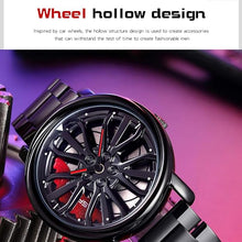 Load image into Gallery viewer, GORBEN Men's Creative 3D Car Wheel Rotating Wrist Watch