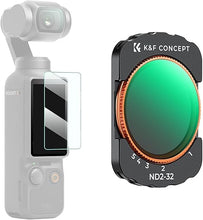 Load image into Gallery viewer, K&F Concept Variable ND Filter for DJI Osmo Pocket 3 Creator Combo, ND2-32 Neutral Density VND Filter, Magnetic Installation, Multi-coated Optical Glass