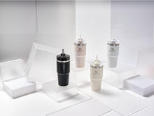 Load image into Gallery viewer, Stanley Quencher H2.0 FlowState Stainless Steel Vacuum Insulated Tumbler with Lid and Straw for Water, Iced Tea or Coffee, Smoothie and More, Stone, 14oz