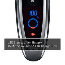 Load image into Gallery viewer, Panasonic ARC5 Electric Razor for Men with Pop-Up Trimmer, Wet/Dry 5-Blade Electric Shaver with Intelligent Shave Sensor and Multi-Flex Pivoting Head – ES-LV65-S (Silver)