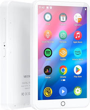 Load image into Gallery viewer, MECHEN MP3 Player with Bluetooth and WiFi, Mp3 & Mp4 Music Player with Spotify, Amazon Music, Deezer, Audible, 4.0" IPS Touch Screen Android Player with Speaker, FM Radio, Up to 512GB (White)