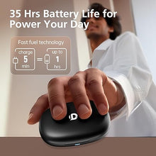 Load image into Gallery viewer, Open Ear Headphones, 35 Hours Playtime True Wireless Open Ear Earbuds with Ear Hooks, Air Conduction Headphones, Bluetooth 5.3,Clear Calls, IPX6 Waterproof Wireless Earphones - Black